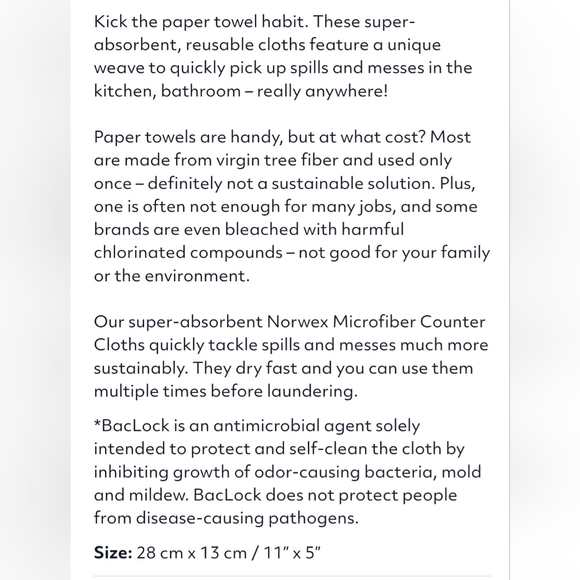 Norwex Teal and Gray Counter Cloth Trio - Picture 7 of 7